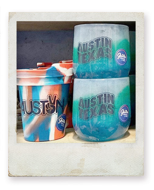 new accessories including: drinkware, stickers, koozies, keychains, coasters and more!