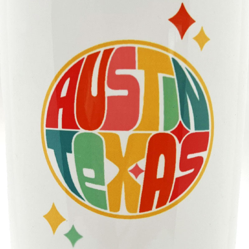 ATX Disco 20oz White Tumbler with lid