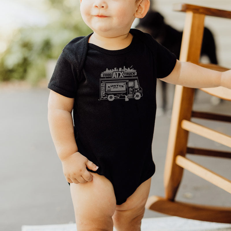 ATX Foodtruck Baby Onesie, Austin baby Onesie, Austin, Texas baby