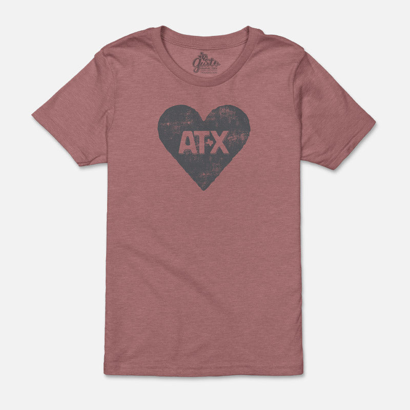 ATX Heart youth t-shirt with bold heart graphic – fun and proud Austin-themed tee for kids