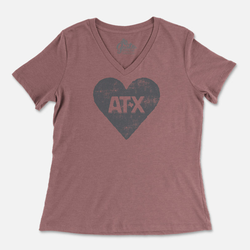 ATX Heart Women's V-Neck