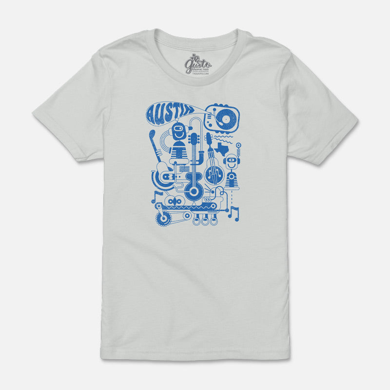 Beat Bot youth t-shirt with colorful robot graphic – fun music and dance-themed tee for kids
