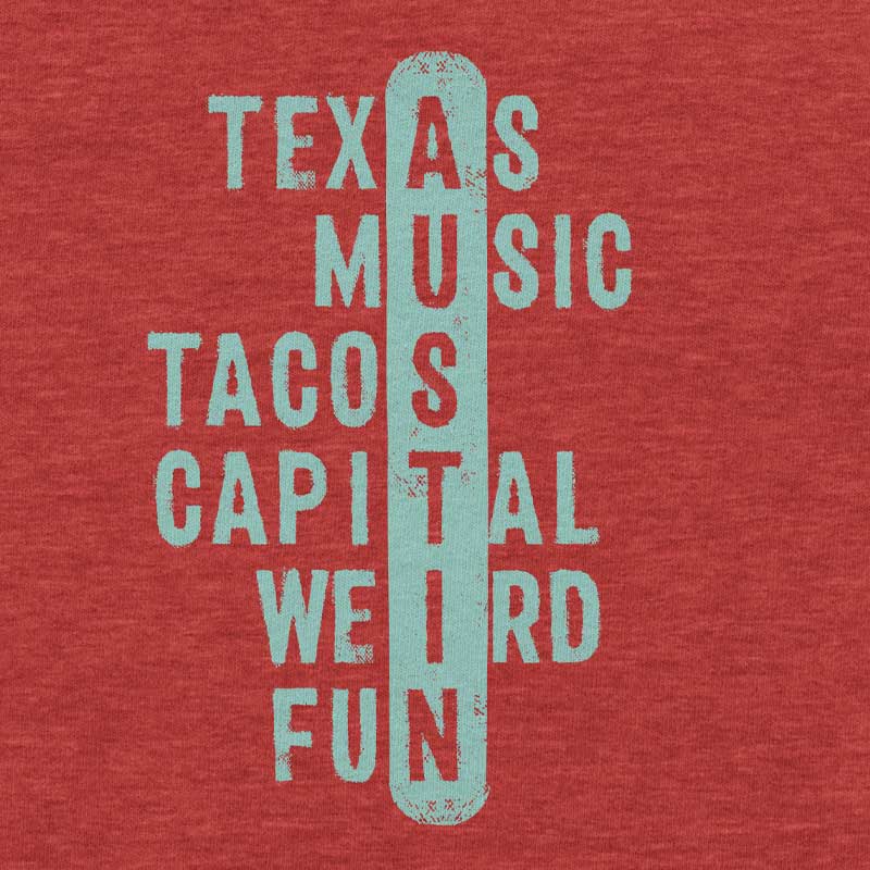 Crossword ATX toddler t-shirt with playful puzzle-style graphic – fun and smart Austin-themed kids tee