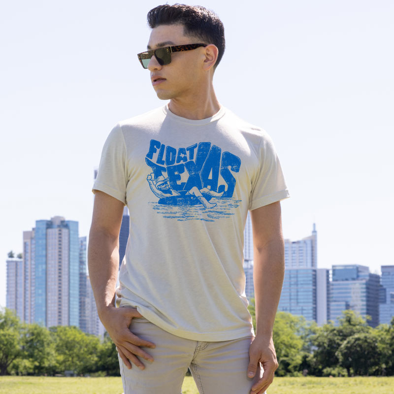 Float Texas Rivers, Texas Tubing T-shirt