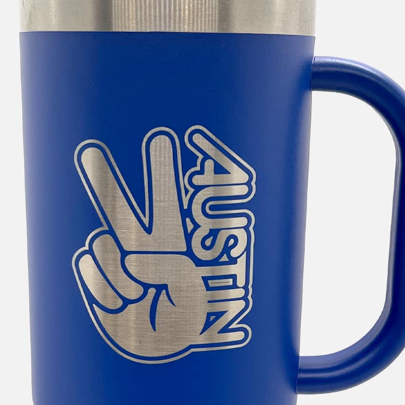 Groovy ATX 40oz Royal Blue Travel Mug