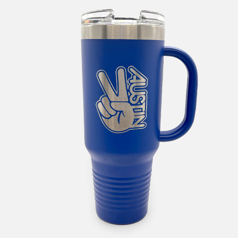 Groovy ATX 40oz Royal Blue Travel Mug