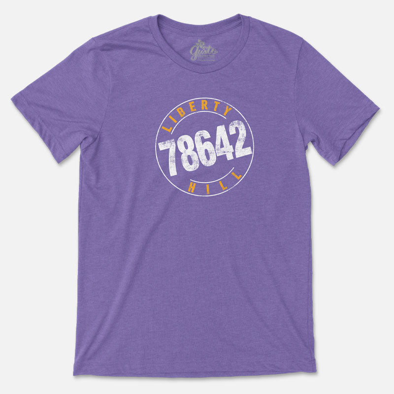 Front view of Liberty Hill 78642 unisex graphic t-shirt