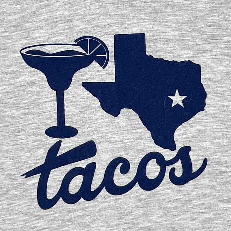 Margarita Texas Tacos Flowy Crop Top T-shirt