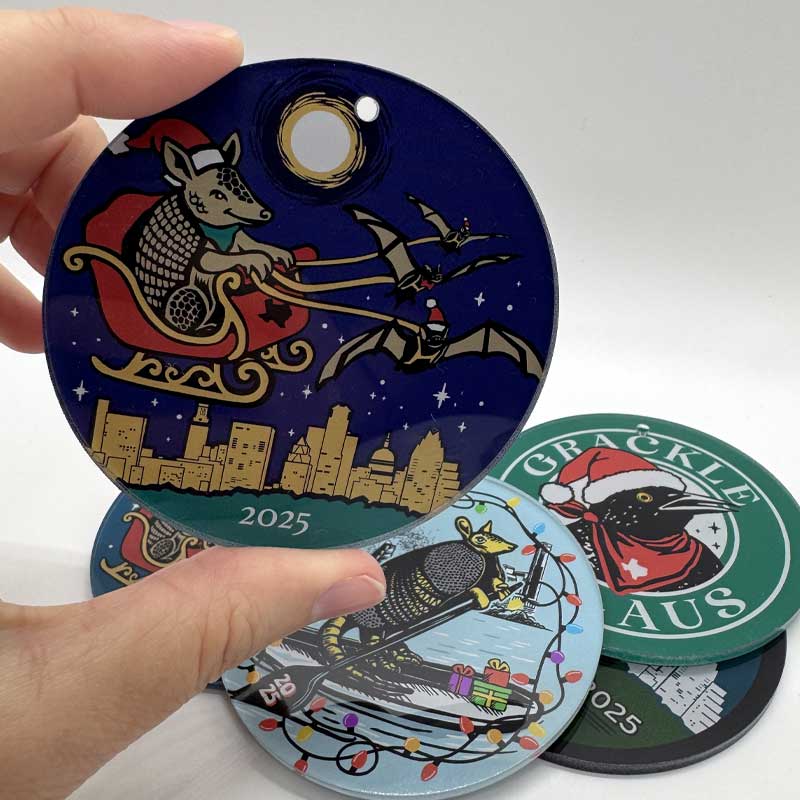 Merry Christmas Dillo Ornament