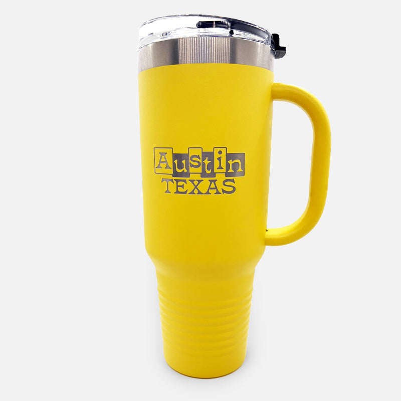 Nacho ATX 40oz Yellow Travel Mug