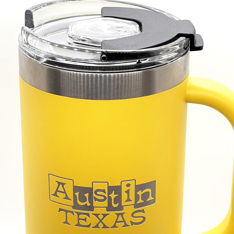 Nacho ATX 40oz Yellow Travel Mug