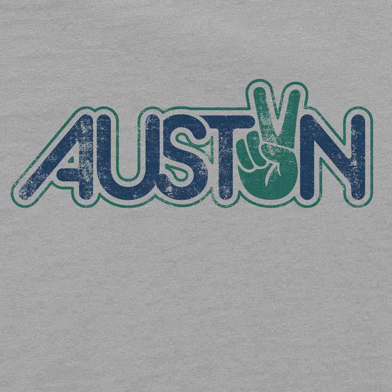 Peace Austin toddler t-shirt with playful peace sign graphic – soft and fun ATX-themed kids tee