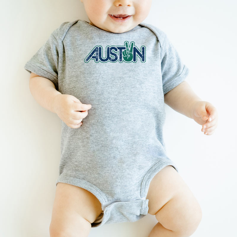 Peace Austin Baby Onesie