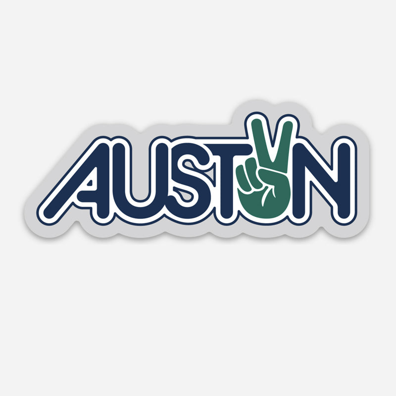 Peace Austin Sticker