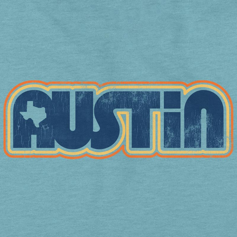 Retro Austin youth t-shirt with vintage-style graphic – fun and bold ATX tee for kids