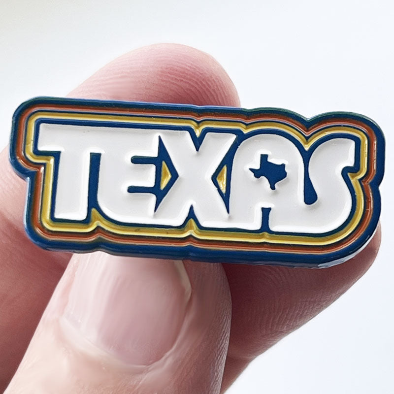 Retro Texas Enamel Pin