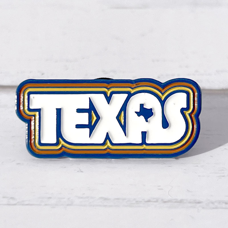 Retro Texas Enamel Pin