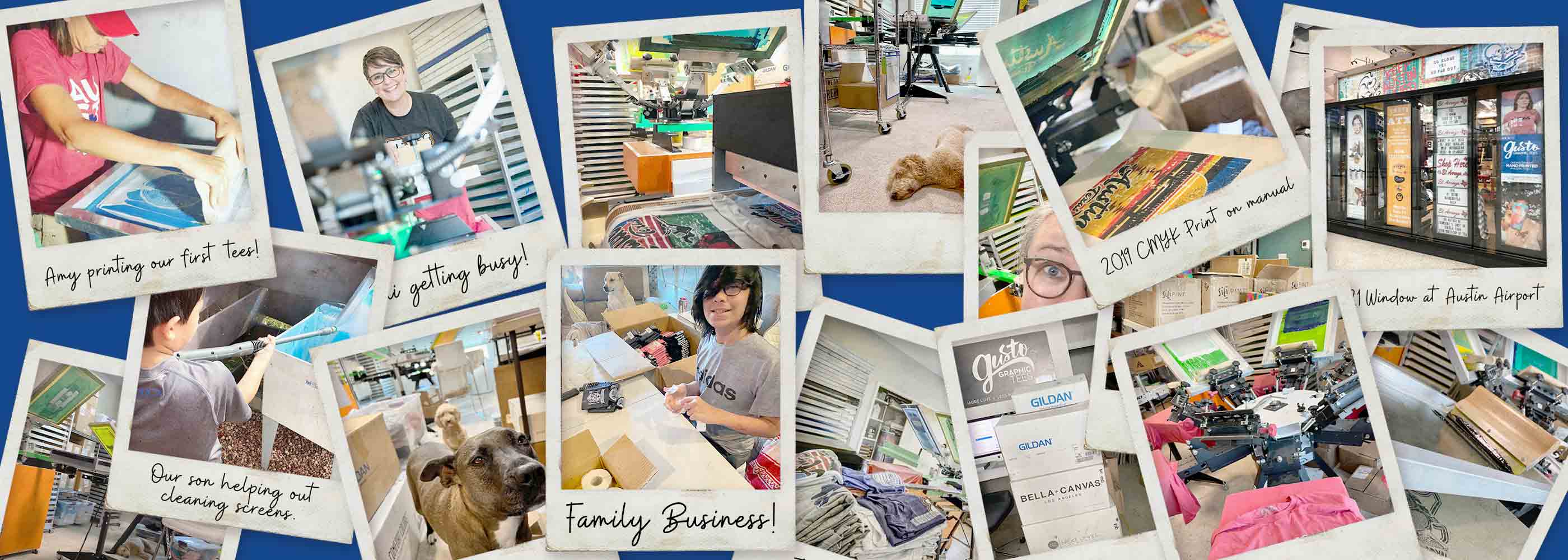 Gusto Graphic Tees through the years