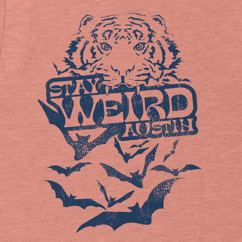 Stay Weird Austin Texas, Women's Jersey Muscle Tank
