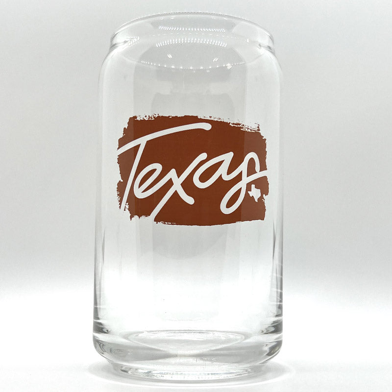 Texas Ink 16oz Can Glass