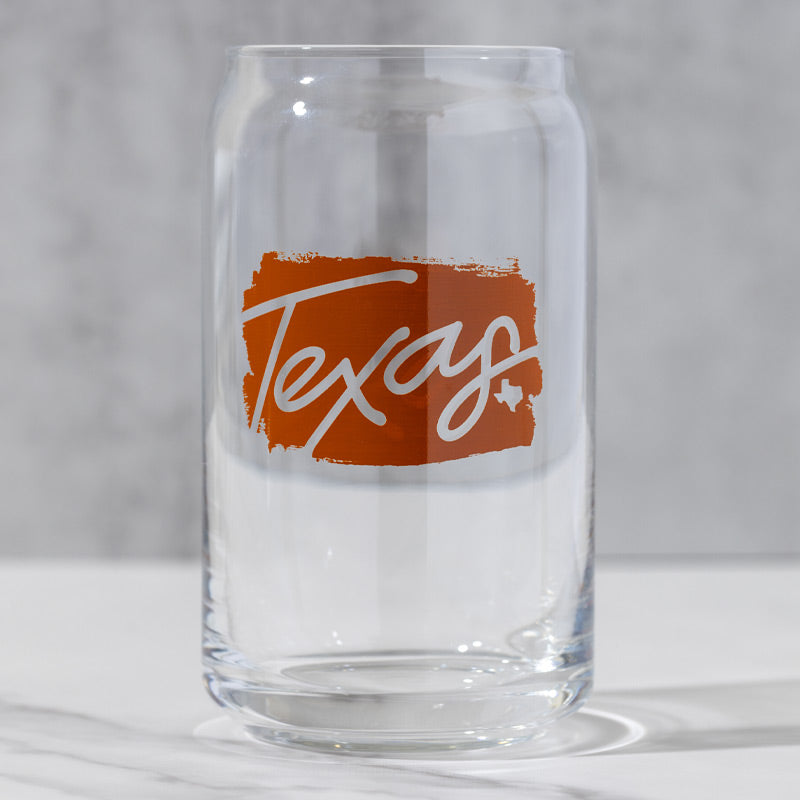 Texas Ink 16oz Can Glass