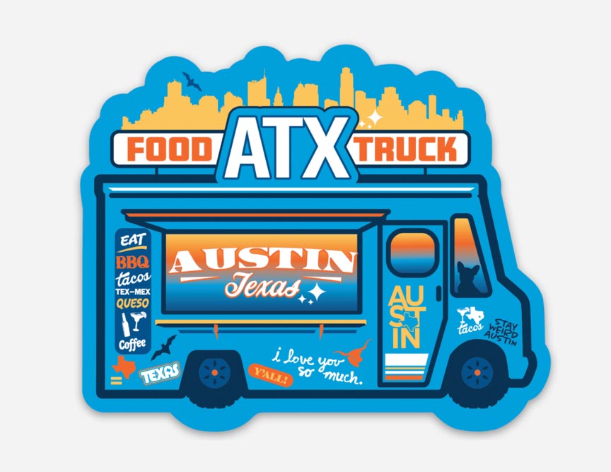 Austin Food Truck Sticker