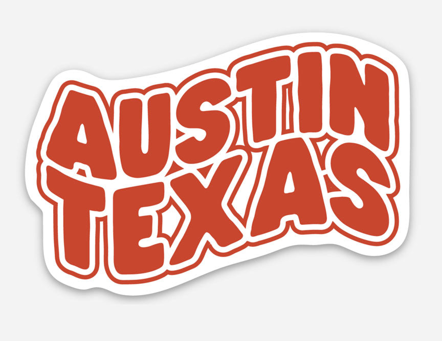 Austin Texas vinyl sticker, Austin, Texas