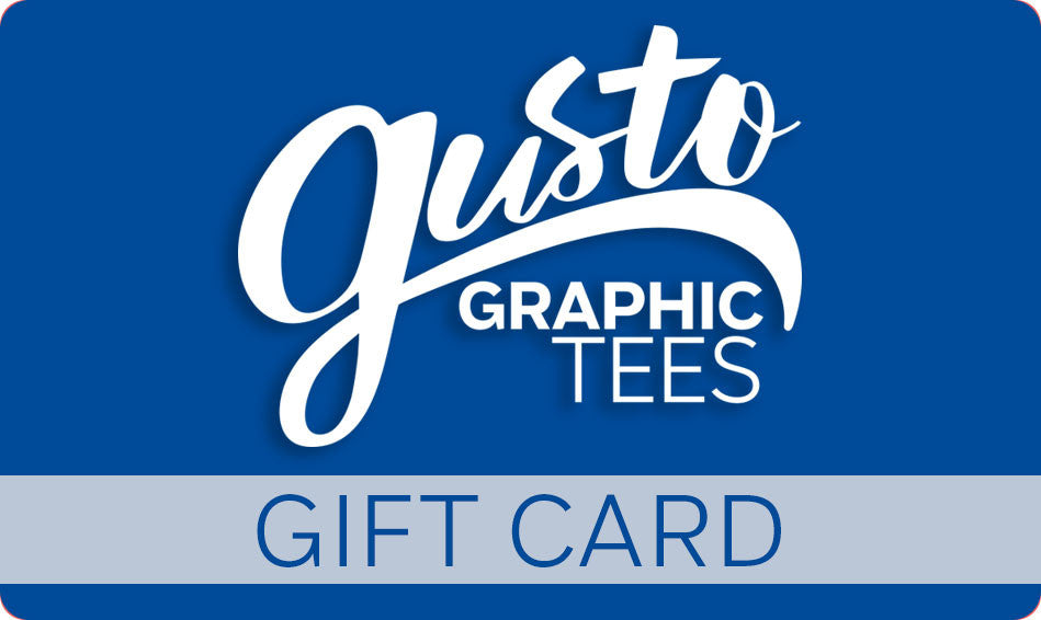 Gift Card from Gusto Graphic Tees   Gusto Graphic Tees