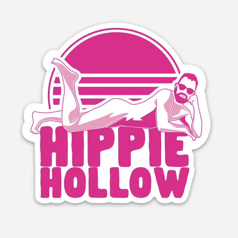 Hippie Hollow Sun Bum Sticker, Texas Stickers