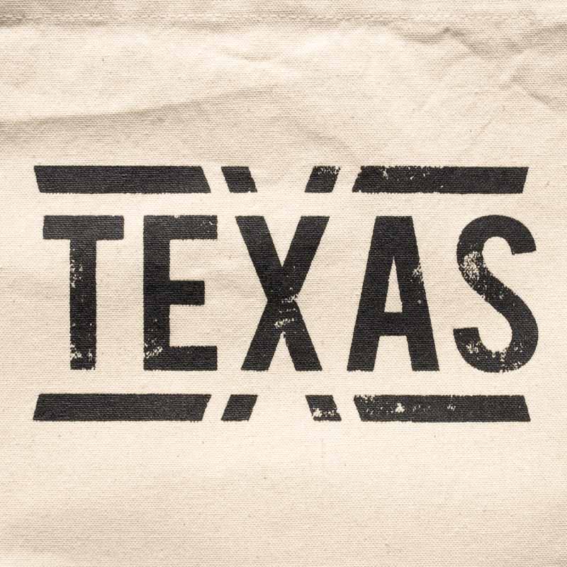 teXas Canvas Drawstring Bag