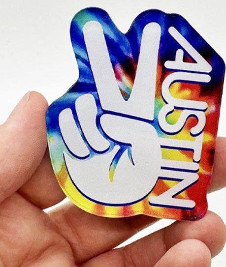 Collection of Acrylic Magnets From Gusto Graphic Tees