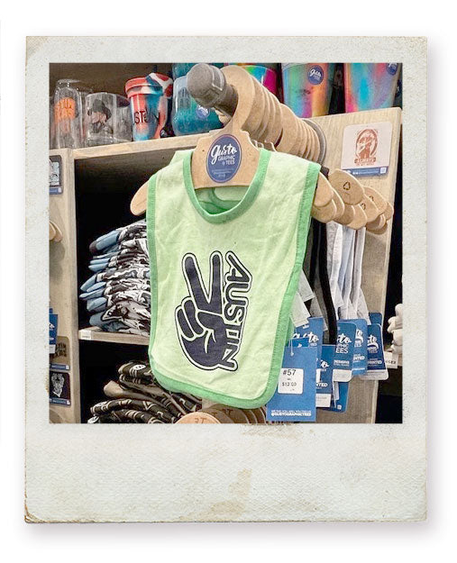 Austin, Texas Baby Bibs | Local Designs at Gusto Graphic Tees