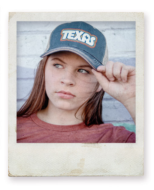 Texas-themed and Austin-themed hats by Gusto Graphic Tees