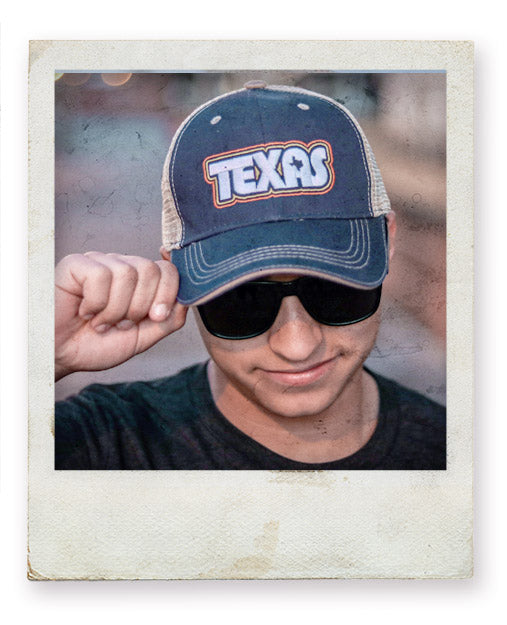 Texas-themed hats from Gusto Graphic Tees