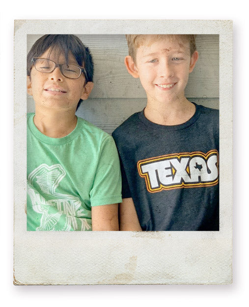 Youth t-shirts with cool Austin and Texas artwork. Designed and screen printed by Gusto Graphic Tees