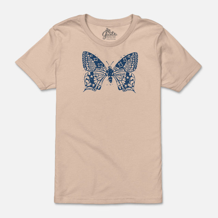 Butterfly ATX youth t-shirt with vibrant butterfly graphic – fun and whimsical Austin-themed tee for kids