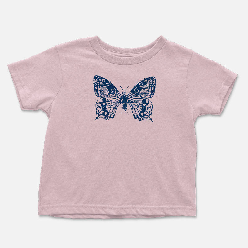 Butterfly ATX toddler t-shirt with colorful butterfly graphic – fun and whimsical Austin-themed kids tee