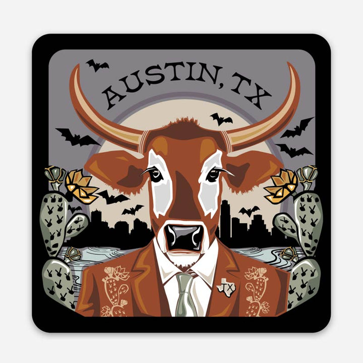 ATX Portrait Sticker | Austin Sticker | Gusto Graphic Tees