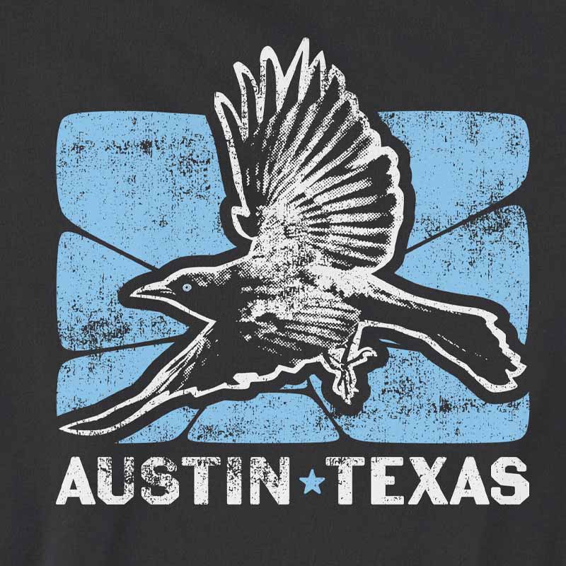 Austin Texas Grackle Bird t-shirt