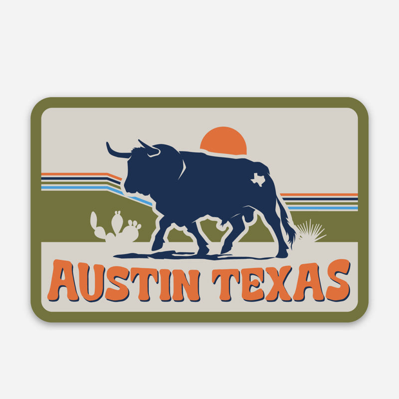 Bull Texas Sticker