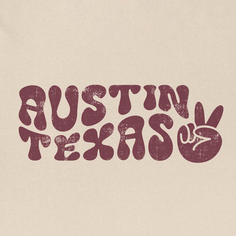 Funky Town Austin, Texas T-shirt, Peace Vibes