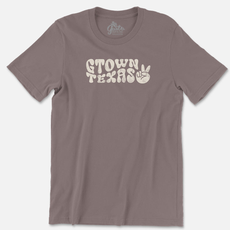 Gtown Groove T-shirt, Georgetown, Texas Peace T-shirt