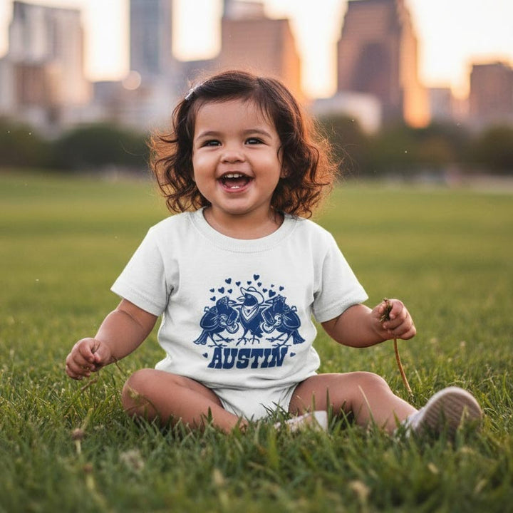 Child wearing a &