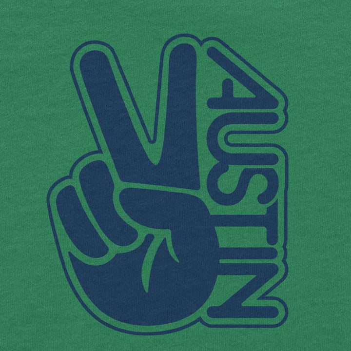 Groovy Austin toddler t-shirt with retro-style graphic – colorful and fun ATX kids tee - Kelly Green