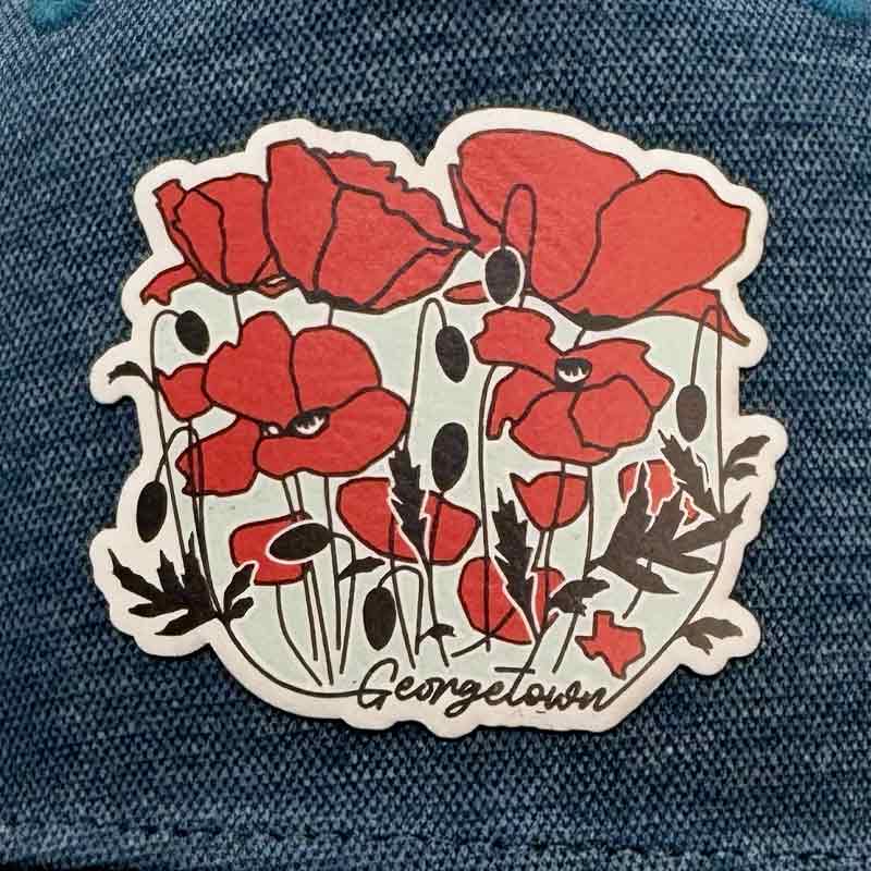 Georgetown Poppies Trucker Hat, LEGACY - Five-Panel Trucker Cap - ROADIE