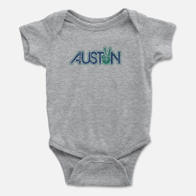 Peace Austin Baby Onesie