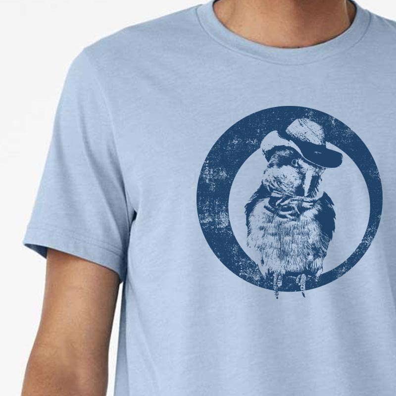 quaker parrot t-shirt, monk parakette tee, Austin, texas, baby blue t-shirt, Austin, Texas t-shirt