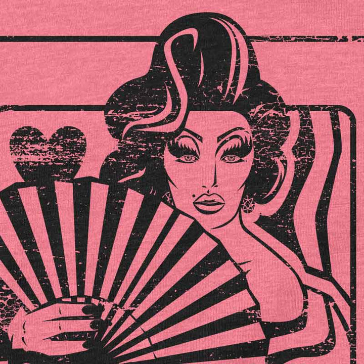 Drag Queen t-shirt with bold, colorful graphic celebrating pride, performance, and self-expression