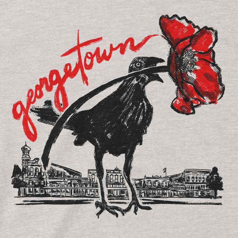 Red Poppy Georgetown, Texas Grackle T-shirt