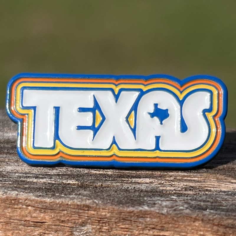 Retro Texas Enamel Pin